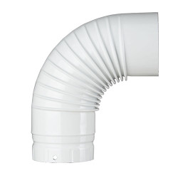 Coude émaillé blanc 90°