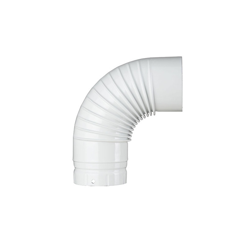 Coude émaillé blanc 90°