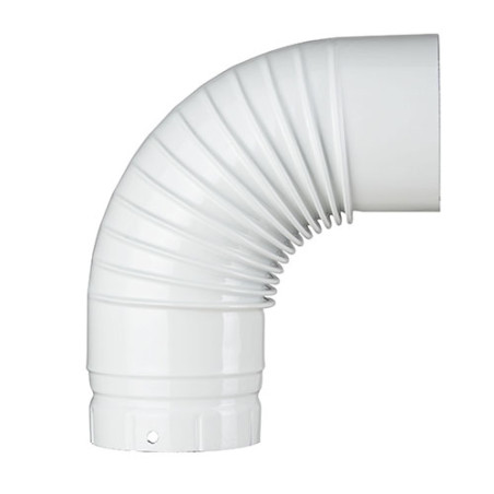 Coude émaillé blanc 90°