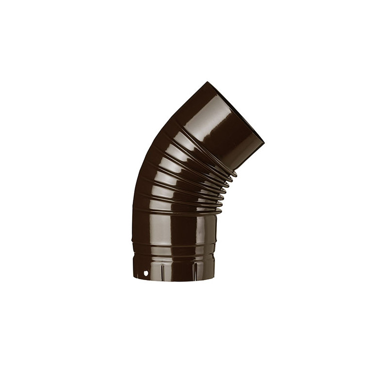 Coude émaillé marron 45°