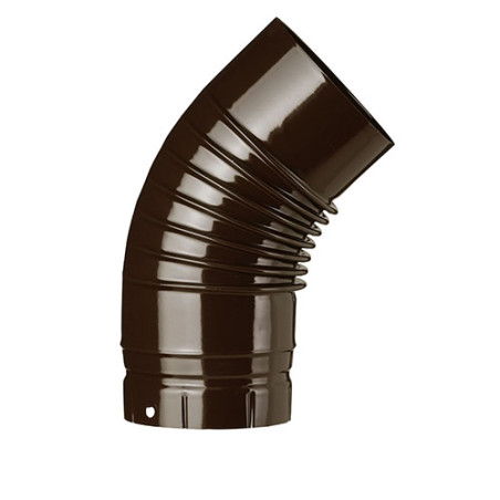 Coude émaillé marron 45°