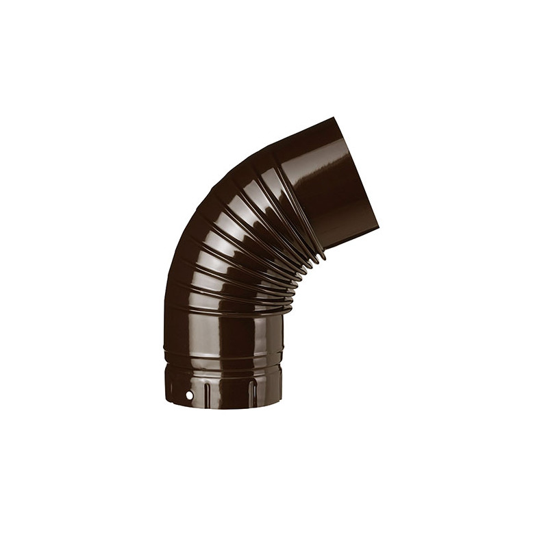 Coude émaillé marron 65°