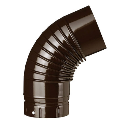 Coude émaillé marron 65°