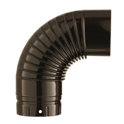 Coude émaillé marron 90°
