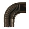 Coude émaillé marron 90°