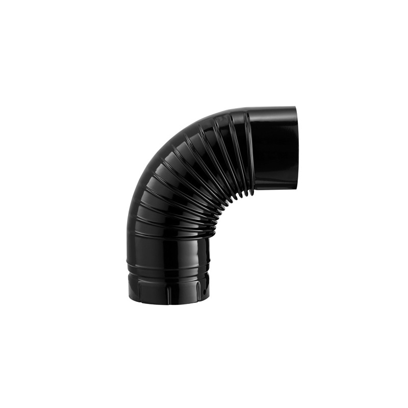 Coude émaillé noir B 90°
