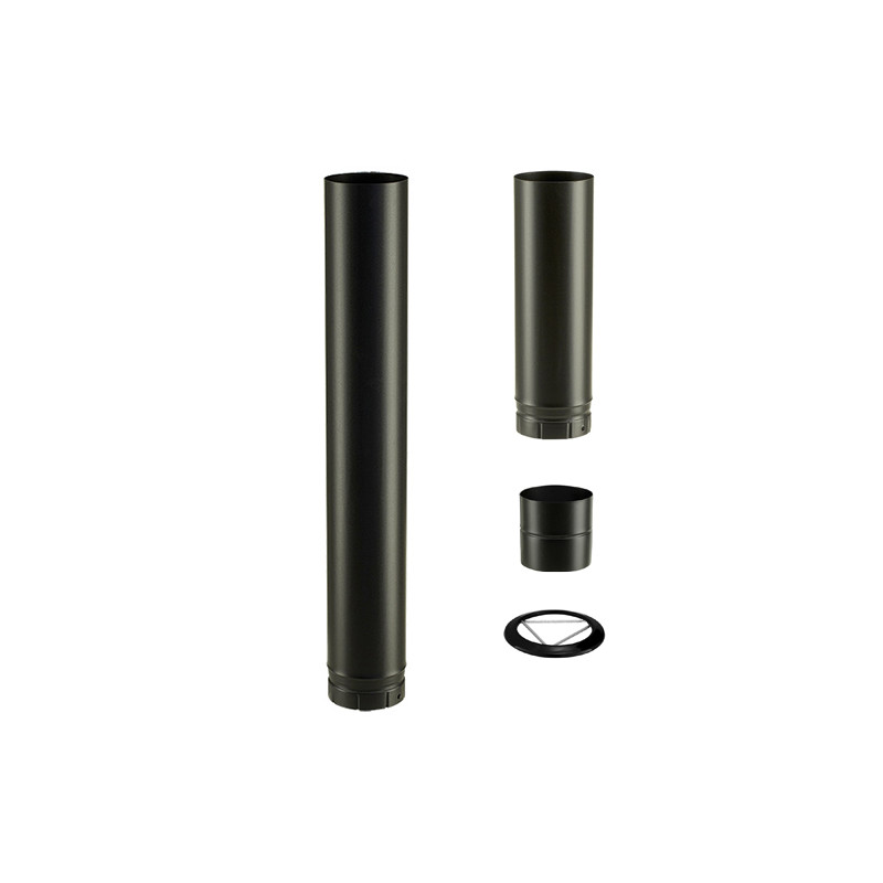 Kit de raccord émaillé noir mat, Ø150