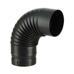 Coude émaillé noir M 90°