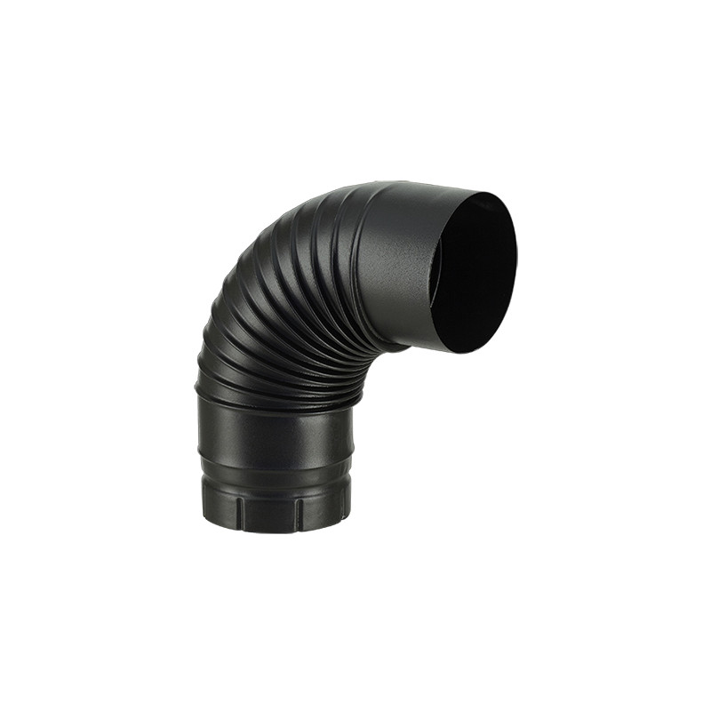 Coude émaillé noir M 90°