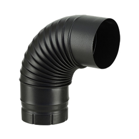 Coude émaillé noir M 90°