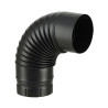 Coude émaillé noir M 90°