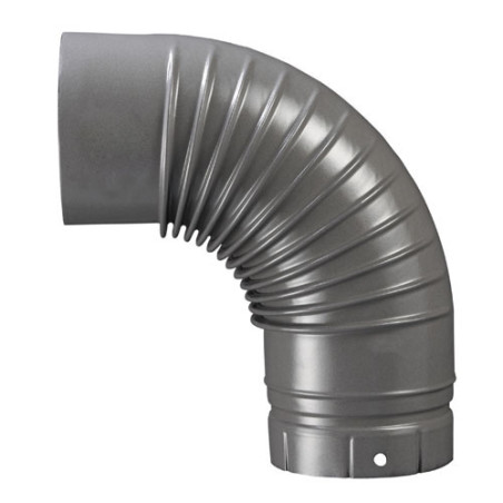 Coude émaillé gris 90°