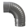 Coude émaillé gris 90°