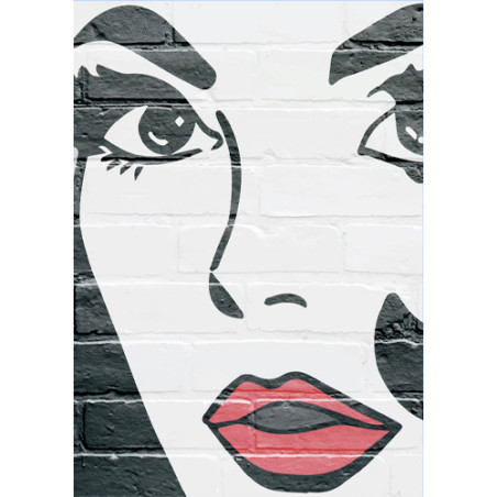Plaque de finition murale déco Pop'Art 100 Design'Up
