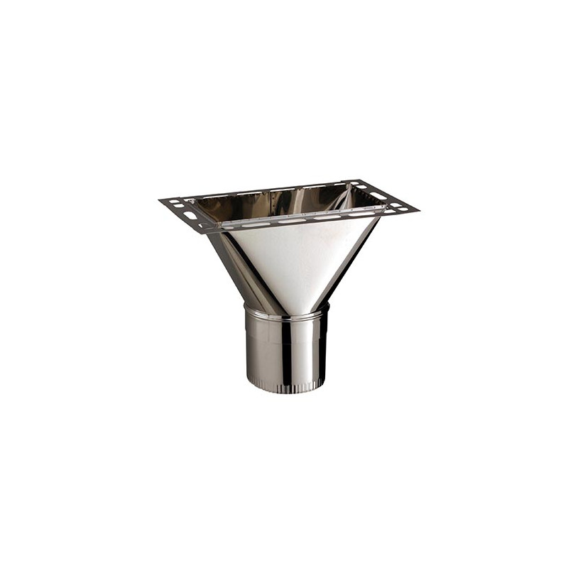 Raccord haut / conduit 150/20x40 Kitinox