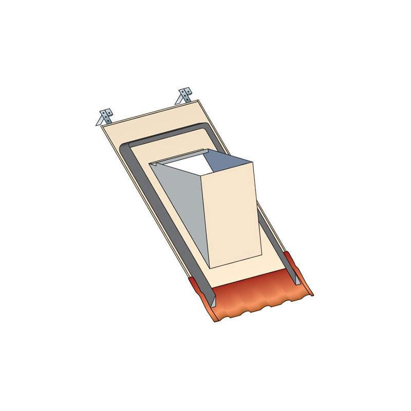 Ocre, remontée crépi ocre, kit d'étanchéité rouge · 40 %