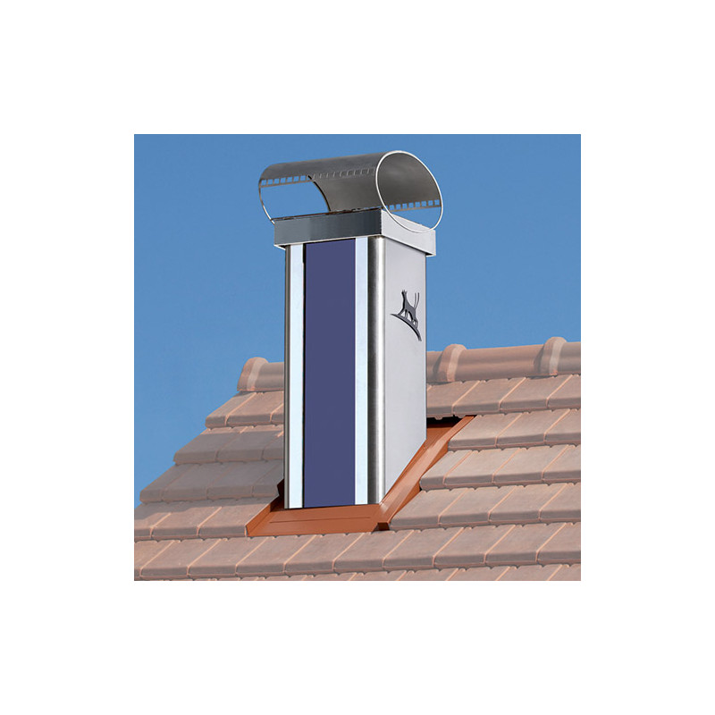 Lisse beige, chapeau ovale noir, nuancier bleu cl