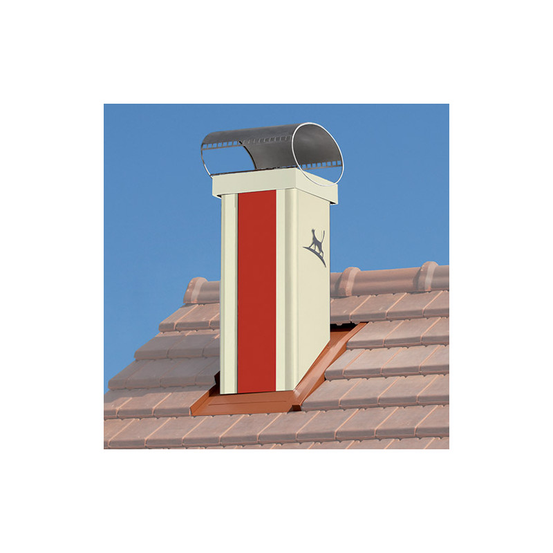 Lisse sable, chapeau ovale inox, nuancier rge