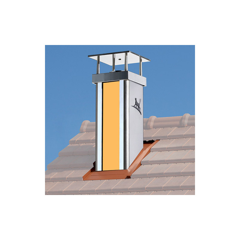 Lisse silver, chapeau France Design inox, nuancier jaune lum
