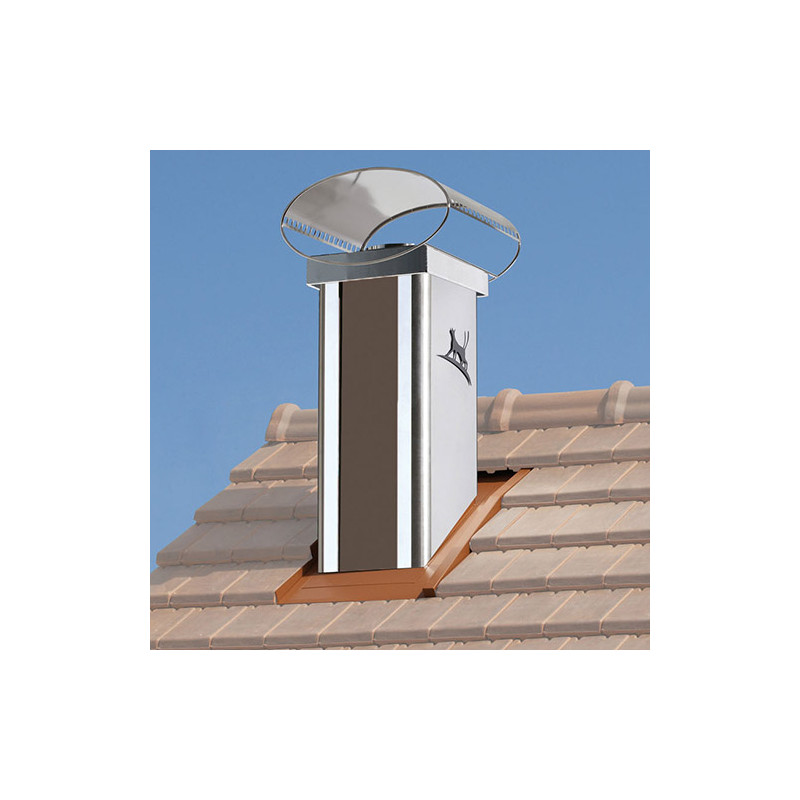 Lisse silver, chapeau ovale inox, nuancier gris anthracite