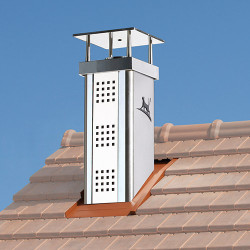 Luminance C 54 %À 63 %, Ø230, lisse silver, chapeau France Design inox, décor Damier inox