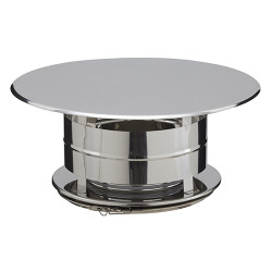 Chapeau aspirateur simple sortie de toit ronde