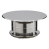 Chapeau aspirateur simple sortie de toit ronde