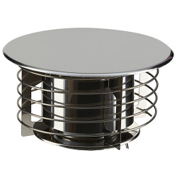 Chapeau aspirateur spiral sortie de toit ronde