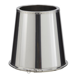 Cône finition inox sortie de toit ronde