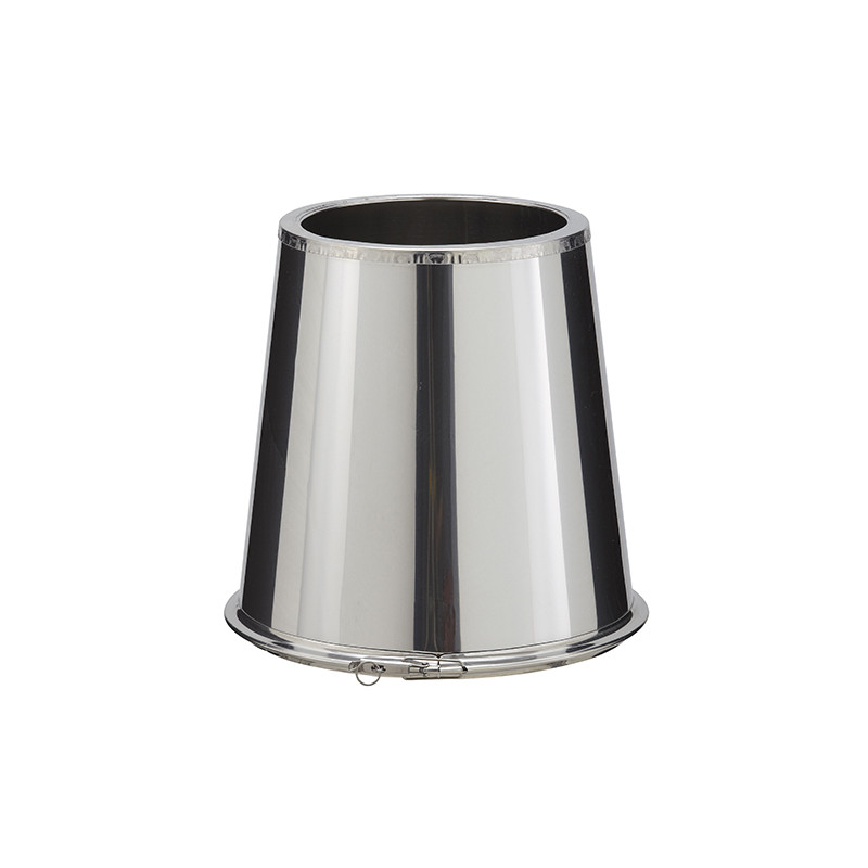 Cône finition inox sortie de toit ronde