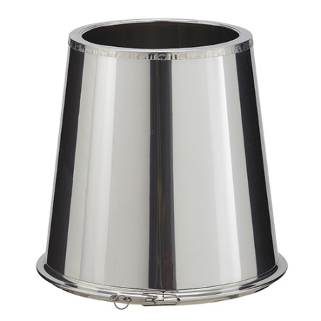 Cône finition inox sortie de toit ronde