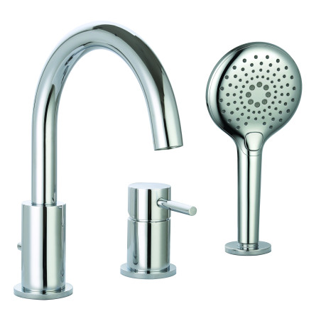 Mitigeur bain-douche 3 trous sur table avec bec douchette 3 jets COX / ORTENCE