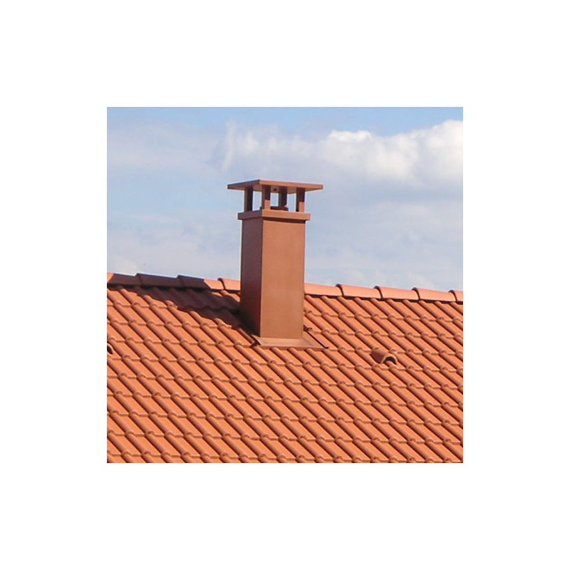 Lisse brique, couronnement lisse brique, chapeau France Classique lisse brique