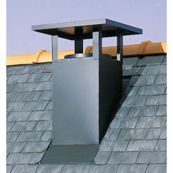 TDC 50 600 X 600 pente 50 %, lisse noir, lisse noir