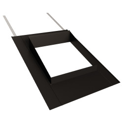 Embase 50x50 ardoise, pente 40 %, noir