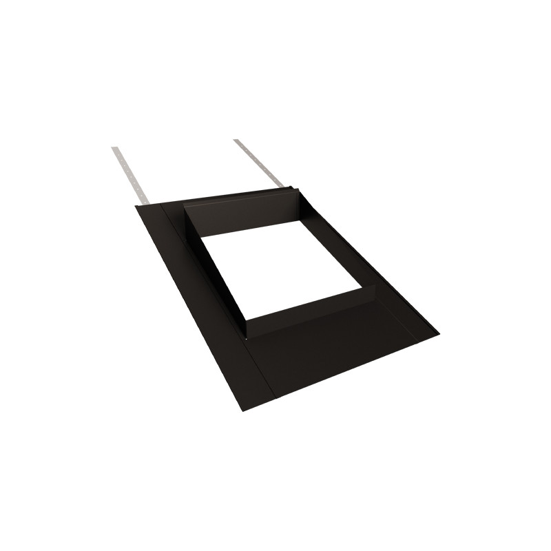Embase 50x50 ardoise, pente 40 %, noir