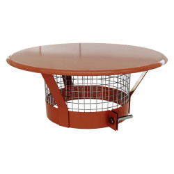 Chapeau pare-pluie anti-oiseaux tubage simple paroi