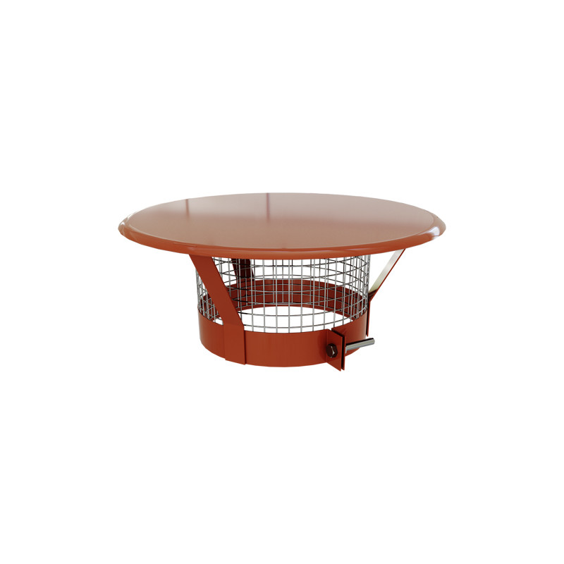 Chapeau pare-pluie anti-oiseaux tubage simple paroi
