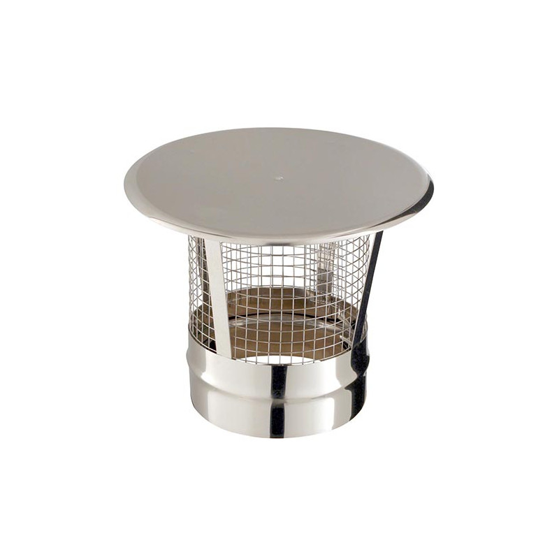 Chapeau pare-pluie anti-oiseaux tubage simple paroi pour Condensor
