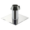 Solin inox toit plat tubage simple paroi