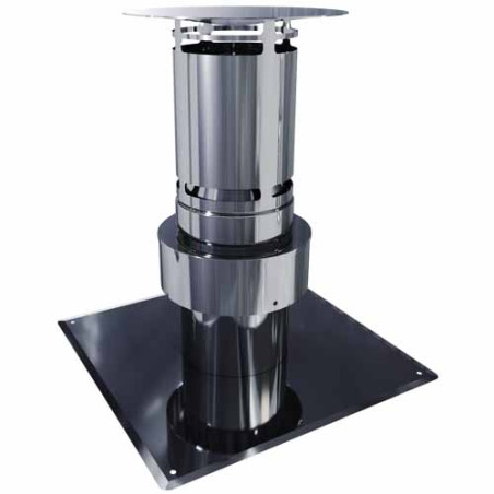 Terminal cheminee C9/BP-80 tubage simple paroi