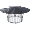 Chapeau réglable 130+grille A.O tubage simple paroi