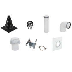Kit C9 raccord PPA noir Flexcondens