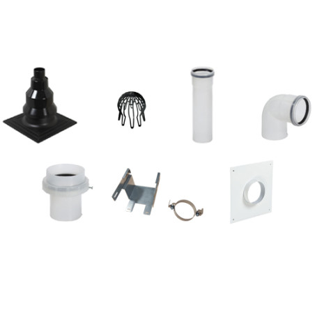 Kit C9 raccord PPA noir Flexcondens