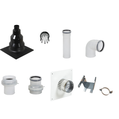 Kit B23P raccord PPA noir Flexcondens