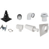 Kit airflu RAC60/100 PPA noir Flexcondens, Ø80