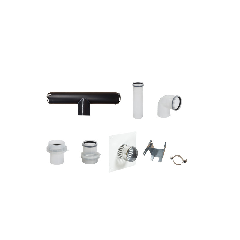 Kit terminal té B23P PPA noir Flexcondens