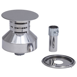 Kit sortie de toit intérieure 150 tubage flexible