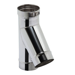 Té 135° + collier Tubaginox rigide