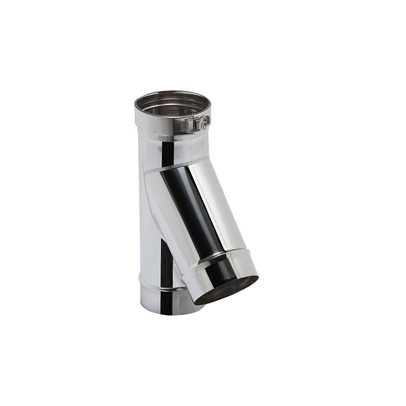 Té 135° + collier Tubaginox rigide
